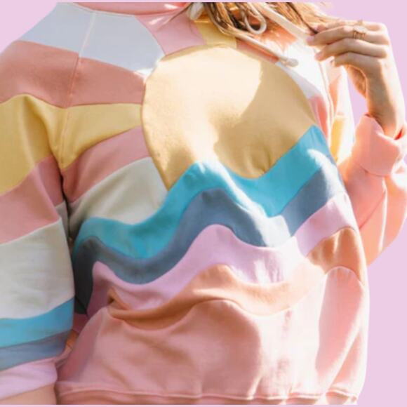 Simply Southern Patched Sun Sweatshirt - Picture 2 of 5